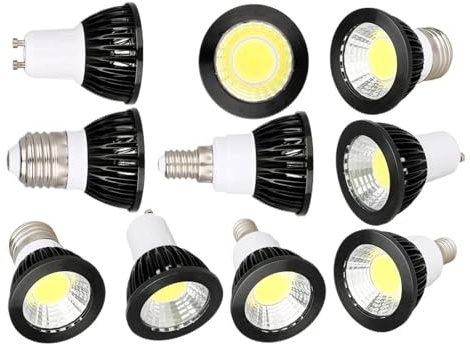 LED-lampa GU10 COB-spotlight 2700K 3000K 6000K Varmvit 6W 9W 12W Ersätter halogenlampa Energibesparande(Neutral White,GU5.3_NO_12W)