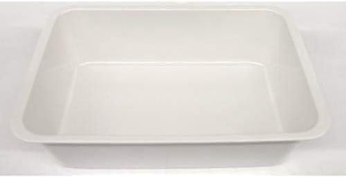 Vivenzi V0902 - Vassoio in melamina Horeca, colore: bianco, dimensioni: 25 x 25 x 8 cm