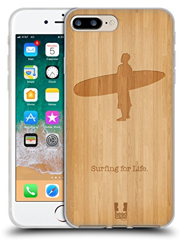 Head Case Designs Surf en Bois Sports Extrêmes - Collection 2 Coque en Gel [Protection de Qualité Militaire] Compatible avec Apple iPhone 7 Plus/iPhone 8 Plus Et Compatible avec MagSafe