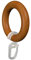 Flairdeco Anillos, Madera Haya, Rojo
