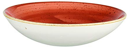 Churchill Stonecast -Coupe Bowl Schüssel- Durchmesser: Ø24,8cm, Farbe wählbar (Spiced Orange)