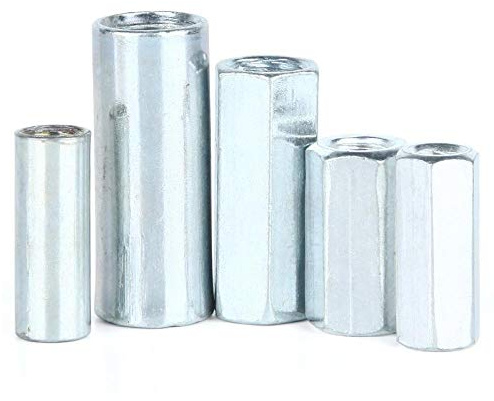 Verzinkte verlängerte Sechskantmutter, Schraube, Verbindungsmutter, verlängerte runde Verbindungsmutter M6-M12-Hexagon M10 * 14 * 30 (20 Tabletten)