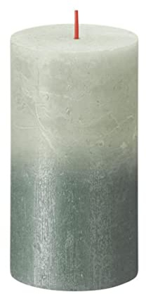 Bolsius Rustikale Kerze 130/68 grün/blau