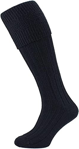 HiFEN® Calcetines térmicos de lana para hombre, hasta la rodilla, gruesos y cálidos para invierno, largos para caminar y senderismo al aire libre, tejido transpirable, talla 6–11 del Reino Unido