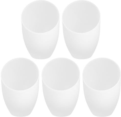 5 Stück -Lampenschirm Aus Kunststoff Gefrostet Schräger Lampenschirm Ersatz-Weiße Pendelleuchtenabdeckung Für Stehlampen Glas-Wandleuchte 40 Mm