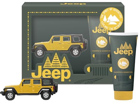 DIAMOND INTERNATIONAL JEEP KIDS | Geschenkbox für Kinder, Dusche + Modell, offizielles Jeep, mit zartem Duft