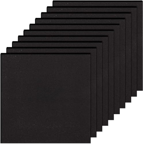 D. & D. Polystyrene (10 dalles 2,5 m²) Panneaux isolants 50 cm x 50 cm x 1 cm auto-adhésifs en caoutchouc