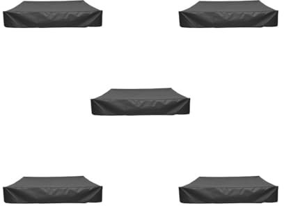 Juego de 5 fundas para arenero con cordón, a prueba de polvo, impermeable, portátil, para exteriores, patio, arenero, juguetes, protector de toldo, 120 x 120 cm