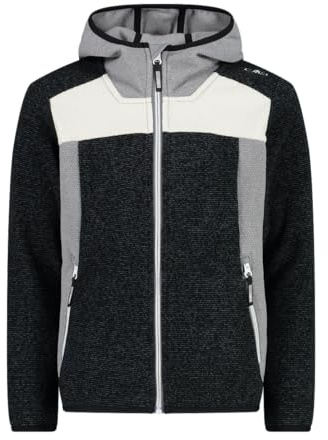 CMP Veste en polaire pour fille en tricot Tech avec capuche fixe veste unisexe - Enfants et adolescents