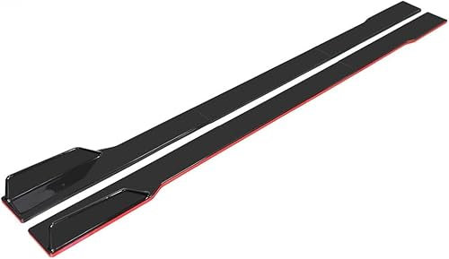 RUIHAHA Auto Seitenschweller Flügeldiffusor für KIA Sportage 2017-2025 Seitenrock Flügel Diffusor Splitter Trittbretter Car Body Styling Seitenstufen Side Rock Zubehör,B-Black red-2.2m