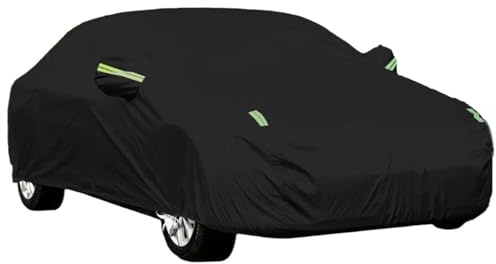 Vollgarage Autoplane Universelle wasserdichte Vollgarage für das Auto im Freien, Sonne, Regen und Schnee, Schutz, universell für SUV-Limousine, Garagen-Autoabdeckung(A,XL)