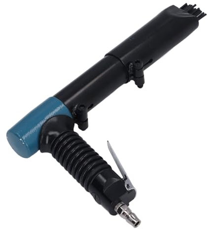 Dispositivo di Rimozione Pneumatico a 19 Aghi in Acciaio, Scrostatore Ad Aghi Ad Aria con Kit Scalpello a Martello, 5500 Bpm, Corsa 35 Mm, Rimozione Efficiente delle Scorie di