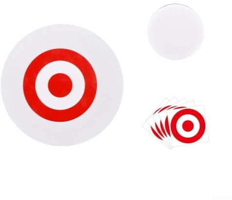 Besttoolifes 1 Set weiche Schaumstoff-Zielscheibe aus weichem EVA-Schaumstoff mit 5 Aufklebern, Selbstübungshilfe aus weichem, leichtem EVA (weiß)