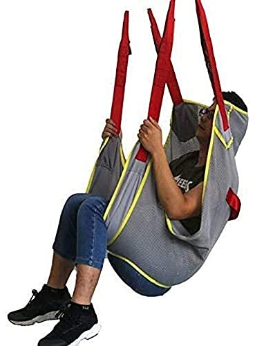 Patient Hoist Sling Transfer Belt for Elderly and Handicapped - Heavy Duty Toileting & Emergency Evacuation Chair for Safe Up and Down Movement