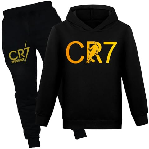 Générique Sweat à Capuche Unisexe Survetement NO.7 Ensemble Foot Ensemble Jogging Enfant Survêtements Garçon
