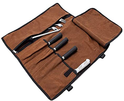 JPXXFM Bolsa de Cuchillo Chef Chef Bag Knife Canvas Bolsa de Cuchillo Bolsa de Mesa Bolsa de Almacenamiento Bolsillo de Cuchillo Plegado