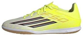 adidas Unisex F50 Club Indoor Football Shoes, Team solar Yellow 2/core Black/Lucid red, 39 1/3 EU