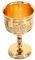 TOPPERFUN Copa De Vino De Metal Con Cáliz Cálices Plateados Tallo Pequeño Decoración Alta Forma Elegante Copa De Vino Para La Santa Comunión Copas De Vino Pequeñas Cáliz Azul Copa