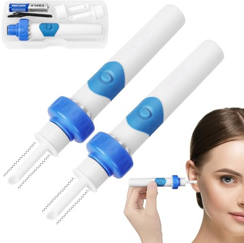 LOPHE Pulisci Orecchie, 2 Pezzi Kit di Rimozione del Cerume, Strumenti per Pulizia dell’Orecchio, per Adulti e Bambini Pulizia Dellorecchio