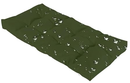 Waterproof Outdoor Bench Cushion NonSlip Seat Pad for Garden & Patio Comfortable Chair Pillow for Hollywood Swing Dark Green 110x60x8cm