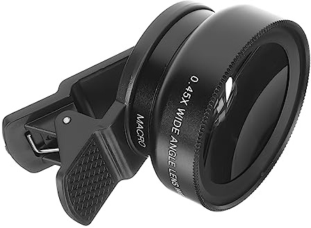 SEWACC Objectif Grand Angle pour Smartphone Lentille Externe Alliage Aluminium Antireflet Compacte Et Facile à Détacher