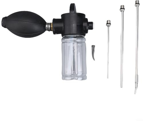 Yuanpgky Plumeau anti-mouches avec 3 buses en acier inoxydable pour éliminer les termites agriculture jardin lutte contre les nuisibles 150 ml Noir Silicone