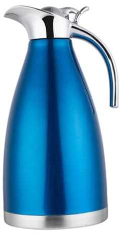 Hemobllo Pichet Thermique Inox Bleu Pot Sous Vide pour Café et Thé Bouteille Isolée Double Paroi Étanche Odeur Usage Maison et Bureau