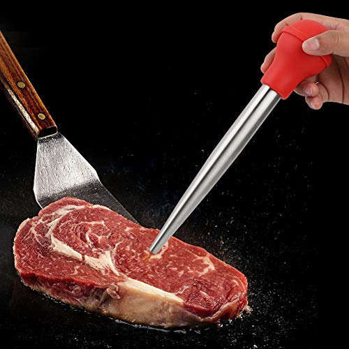 Annadue Iniettore per Marinata in Acciaio Inossidabile, Pompa per Imbastire il Tacchino, Siringa per Aromi per Condimenti di Carne, Iniettore per Condimenti da