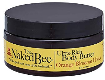 The Naked Bee Orange Blossom Ultra Rich Body Butter Lotion 8oz. Shea Butter Moisturiser. Moisturising Cream & Lotion for Women. Organic Honey Butter