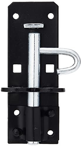 Merriway BH01736 Type 2A Heavy Duty Brenton Bolt Padbolt, 100mm (4 inch) - Black