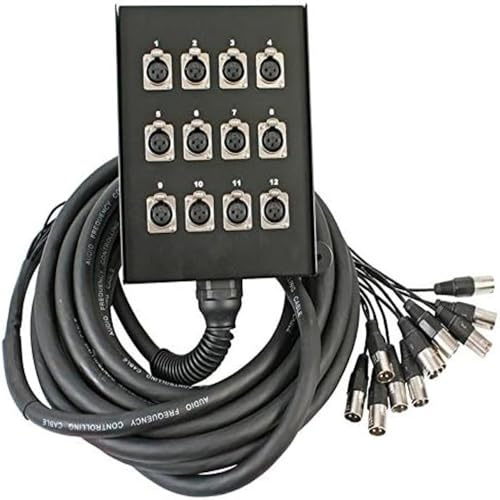 PULSE PLS00330 12 Way XLR Multicore Stage Box, 20m