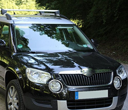 Anillos de cromo antiniebla para Skoda Yeti 5L a partir de 2009, borde de acero inoxidable
