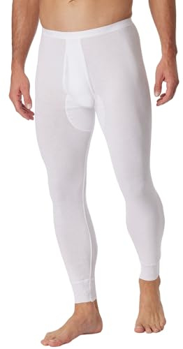 Schiesser Herren Broek lang Unterhose, Weiß (100-weiss), 6 EU