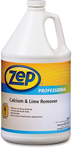 Zep Industrial Calcium and Lime Remover - 128 oz (Case of 4) 1041491 - Pro Grade Formula Safe on Stainless Steel, Aluminum, Glass, Plastic and Ceramic Surfaces