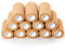 12 Rolls Self Adhesive Bandage Wrap, 7.5cm X 4.5m, Cohesive Bandages Vet Wrap Bandage Tape (Beige)