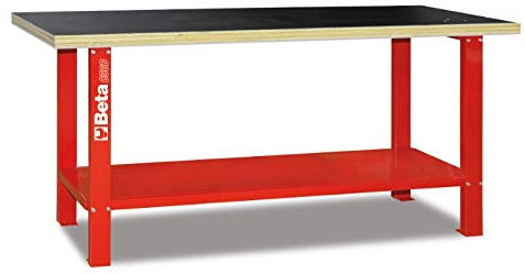 BETA Stabilito con piano di lavoro in legno BETA C56B - rosso