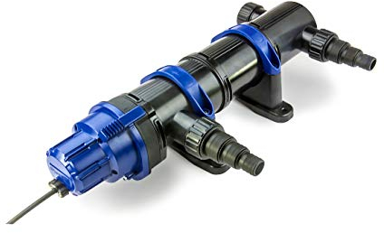 Osaga 24 Watt UV-C Lichtfilter Teichklärer Wasserklärer Vorklärgerät UVC Gerät aus Optischem Glas mit Ultraviolett-Filtereffekt