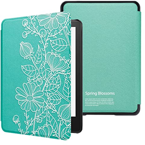 WALNEW Hülle für 6.8 Zoll Kindle Paperwhite 11th Generation (Model No. M2L3EK & M2L4EK), Lightweight Kunstleder Schutzhülle Smart Cover mit Auto Sleep/Wake Funktion