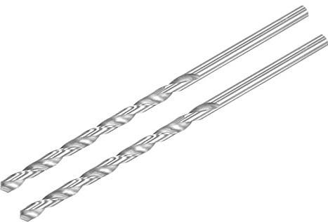 sourcing map HSS(High Speed Steel) Extra Long Twist Drill Bits, 6mm Drill Diameter 160mm Length 2 Pcs