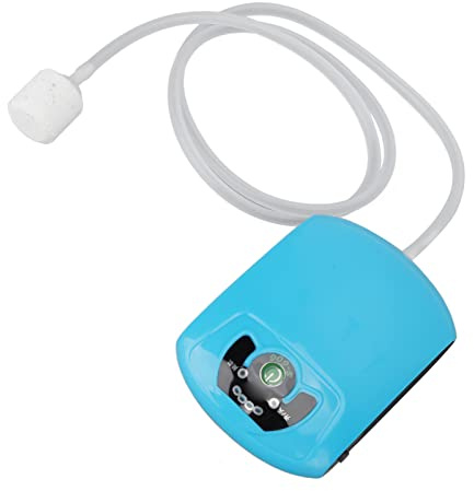 Aquarium Luftpumpe, leise Aquarium Sauerstoffpumpe, Aquarium Sauerstoffpumpe mit 1200 mAh Bettery, Sauerstoffpumpe für Indoor-Outdoor-Angeln/Aquarium/Stromausfall