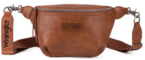 Wrangler Crossbody Bags for Women Large Fanny Packs Bum Bag Travel Belt Bags Sling Purse