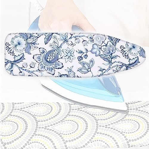 HCZION Bügelbrettabdeckung Ersatzbezug Bügelbrett Bezug Bügeltischbezug Extra Dick 81x30cm 92x33cm 97x33cm 110x35cm 122x38cm (Color : B, Size : 122x38cm/48x15in)