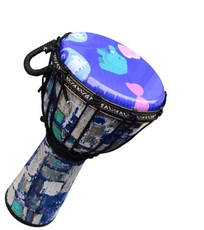 8,5-Zoll-Handtrommel, Ungestimmtes, Leichtes Afrikanisches Trommel-Percussion-Instrument Für Anfänger Djembe Für Anfänger