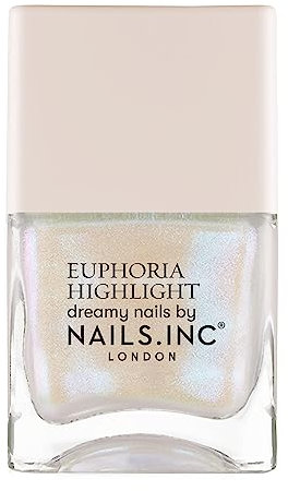 Nails Inc - MAKE IT MYTHICAL EUPHORIA Vernis à Ongles Highlight - Teinte nacrée chatoyante - Finition irisée - Vegan, Longue Tenue & Cruelty Free - Manucure parfaite, Nail Art tendance