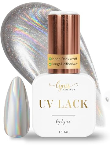UV Nagellack 7,3ml Holographic Cats Eye als Profi Farbe für Nägel als Gel Lack/Gel Polish für Nageldesign · HEMA frei & selbstglättend · UV & LED · Lynis-Nailshop.de