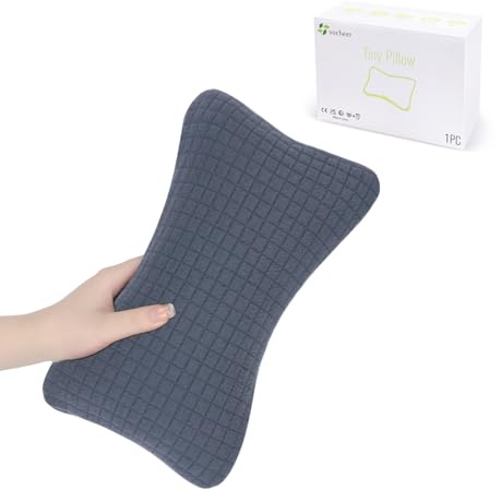 vocheer Mini almohada de viaje de 11 x 7 pulgadas, almohadas pequeñas para dormir, almohadas pequeñas para cuello, muñeca, lumbar y rodilla, almohada para mascotas, algodón, funda extraíble, lavable a