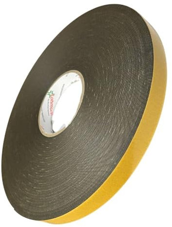 Ruban Adhésif Double Face Mousse Lohmann Extra Fort 19mm x 50m – Fixation Puissante et Durable, Impérméable et Résistant aux Températures Extrêmes, Ruban Montage pour Usage Extérieur et Intérieur