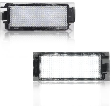 GSOWO LED Kennzeichenbeleuchtung für Merceds-Benz Citan Kombi 415 Smart Fortwo 453, [Langlebig & Effizient] Hochwertige Can-bus Fehlerfrei 18 SMD Nummernschildbeleuchtung, 2 Stücke