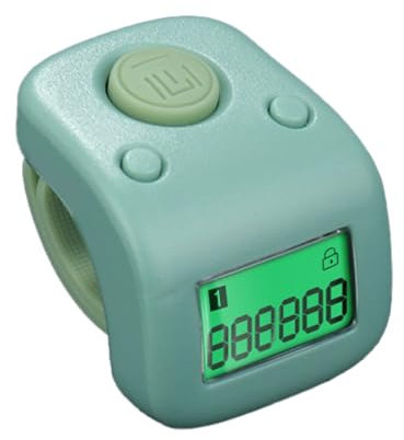 Ungtyb Tally Clicker, Digit Handheld Mechanical Counter, Silent Accurate Number Tracker for Workplace, School, Events, Stadium & Sports Use, Long-Lasting Durability, ABS Material, 1.38x1.18in