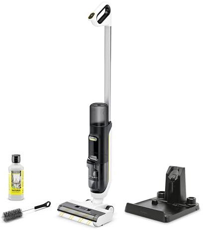 Kärcher Saugwischer FCV 3 Natural N, kabelloser Saugwischer mit 3 Reinigungsmodi, Akkulaufzeit: ca. 30min, Flächenleistung pro Akkuladung: ca. 130m², inkl. natürlichem Bodenreiniger